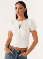 These Words Puff Sleeve Top