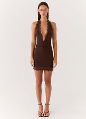 Thinly Veiled Mini Dress