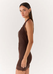 Thinly Veiled Mini Dress
