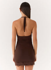 Thinly Veiled Mini Dress