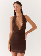 Thinly Veiled Mini Dress