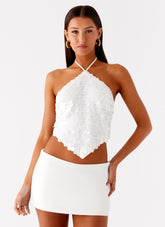 Tijana Beaded Halter Top