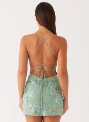 Vietta Sequin Cami Micro Mini Dress