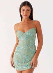 Vietta Sequin Cami Micro Mini Dress