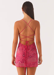 Vietta Sequin Cami Micro Mini Dress