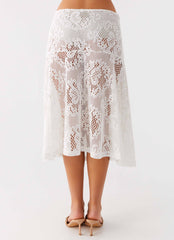 Virelle Lace Midi Skirt