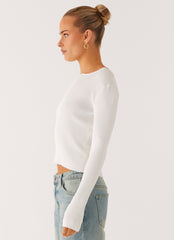Wonderwall Lace Up Long Sleeve Top