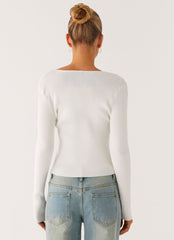 Wonderwall Lace Up Long Sleeve Top