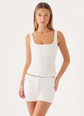 Yena Crepe Top