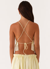 Zaya Backless Top