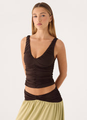 Zeraphine Gathered Top
