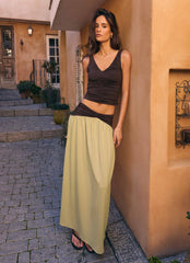 Zeraphine Gathered Maxi Skirt