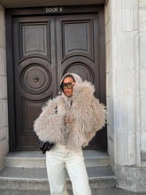 Virginia Cropped Faux Fur Jacket