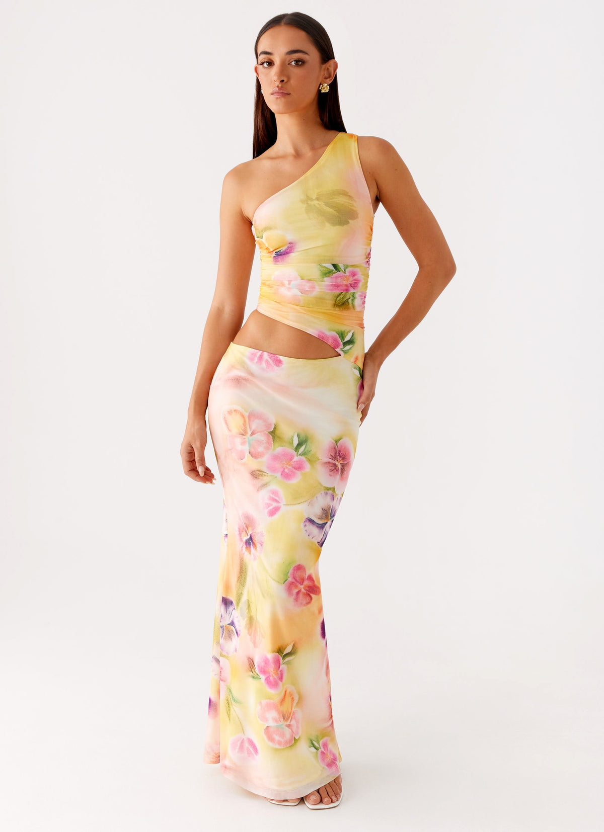 Seranella One Shoulder Maxi Dress