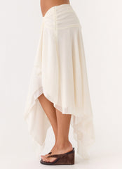 Abeda Asymmetrical Midi Skirt