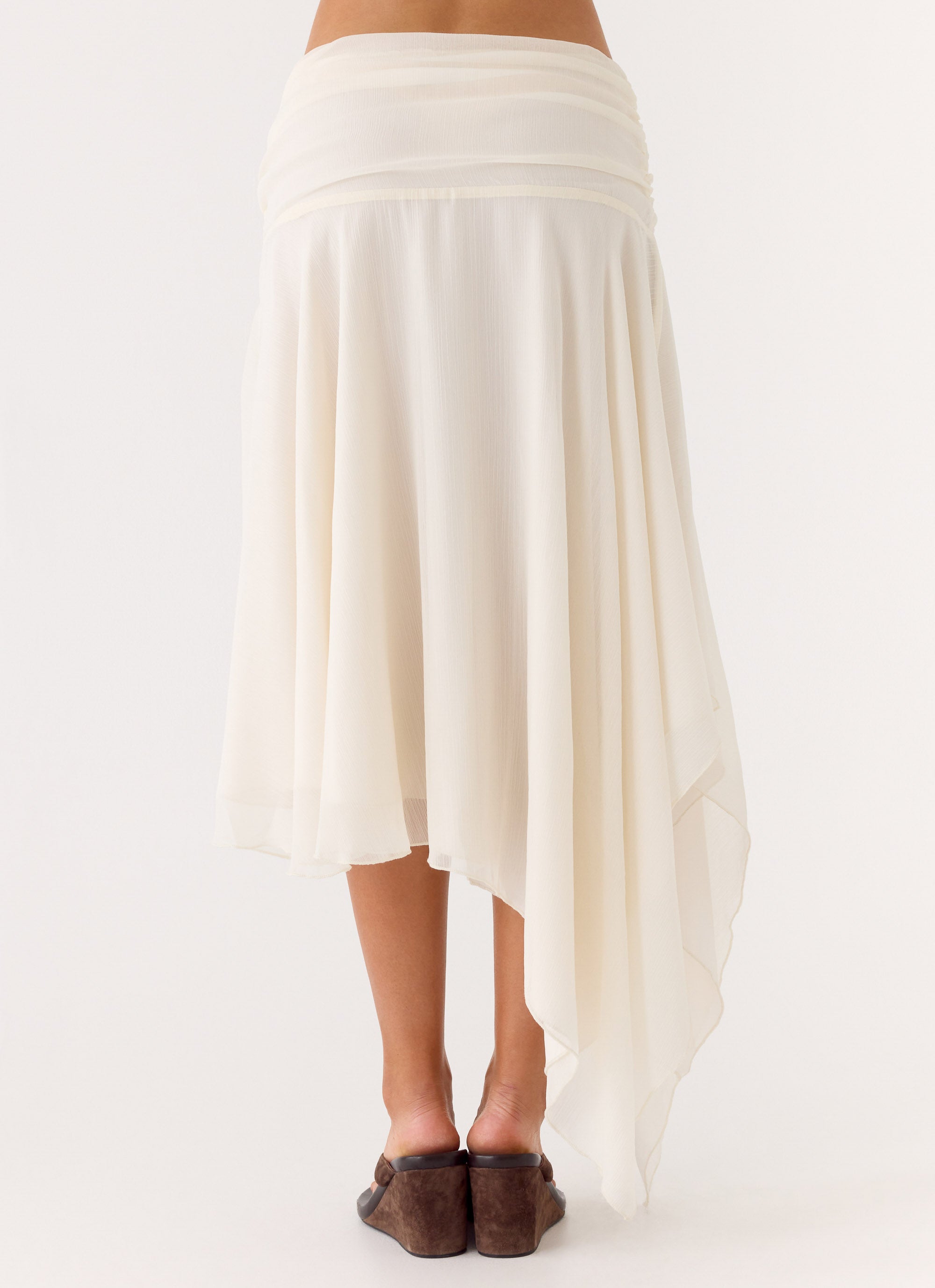 Abeda Asymmetrical Midi Skirt