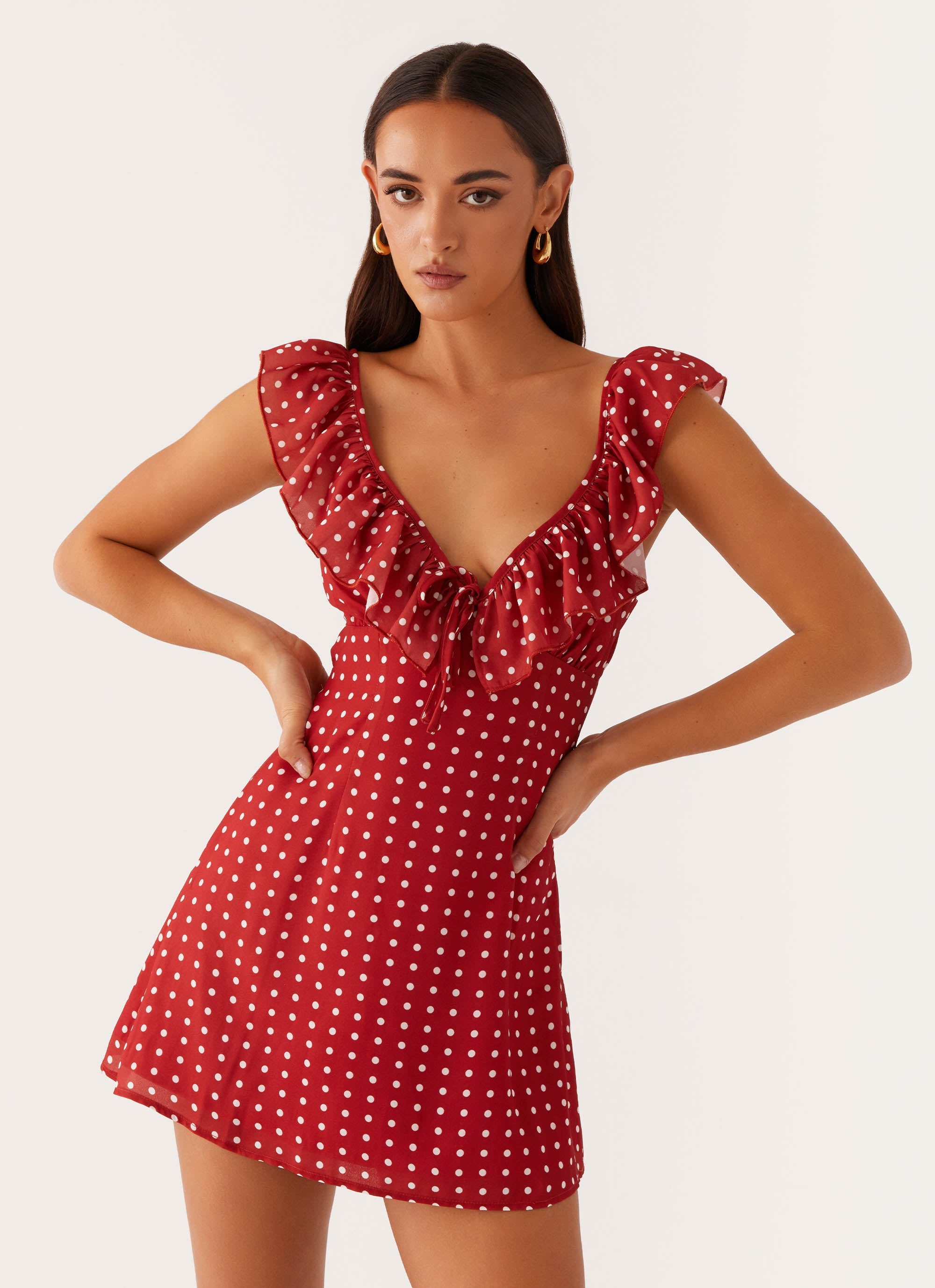Adrina Ruffle Mini Dress