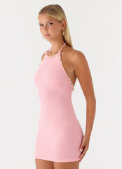 Aeline Knit Halter Mini Dress