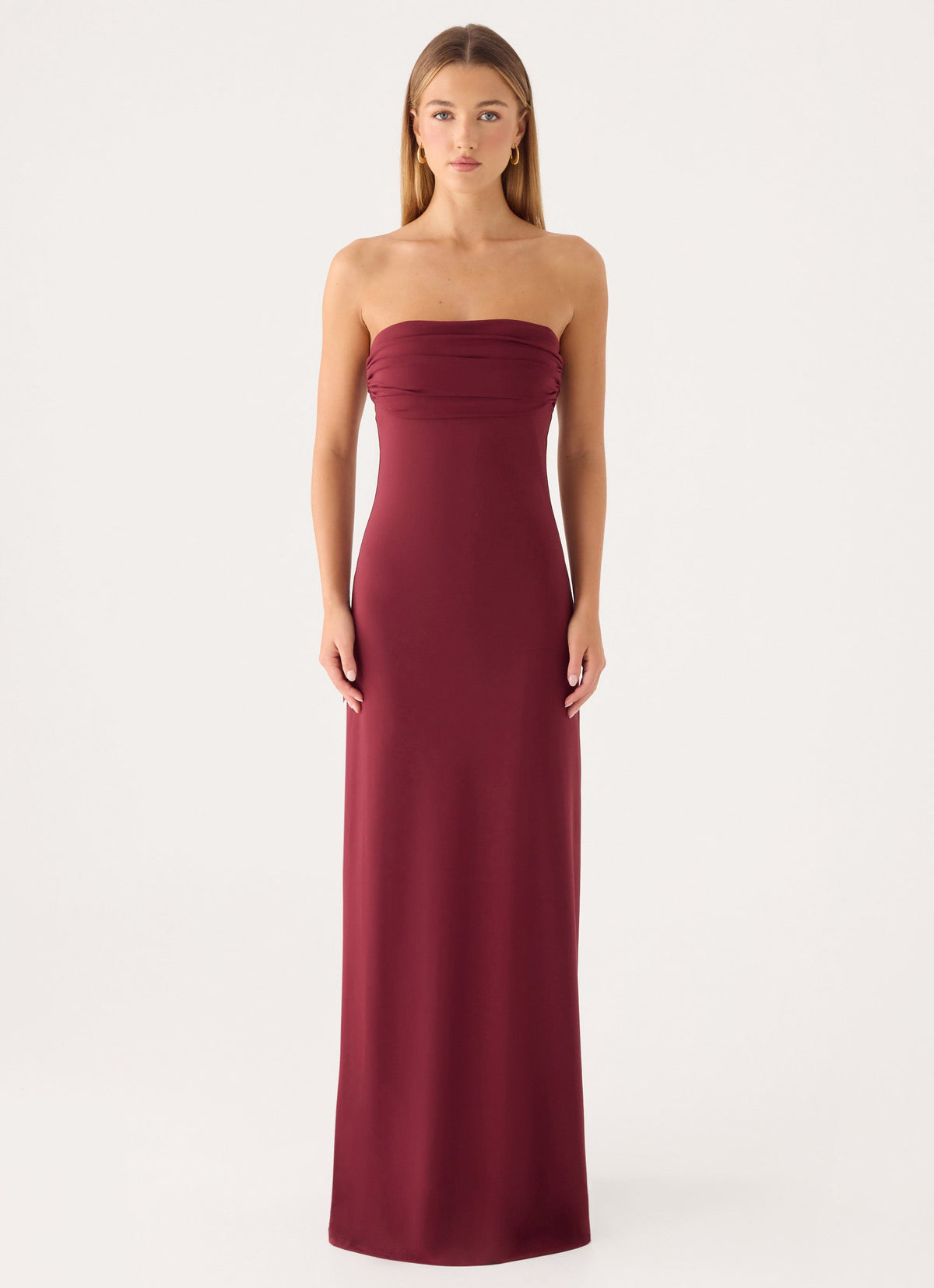 Almost Yours Strapless Maxi Dress