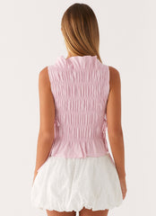 Alysa Shirred Top