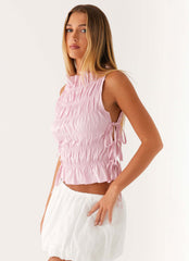 Alysa Shirred Top