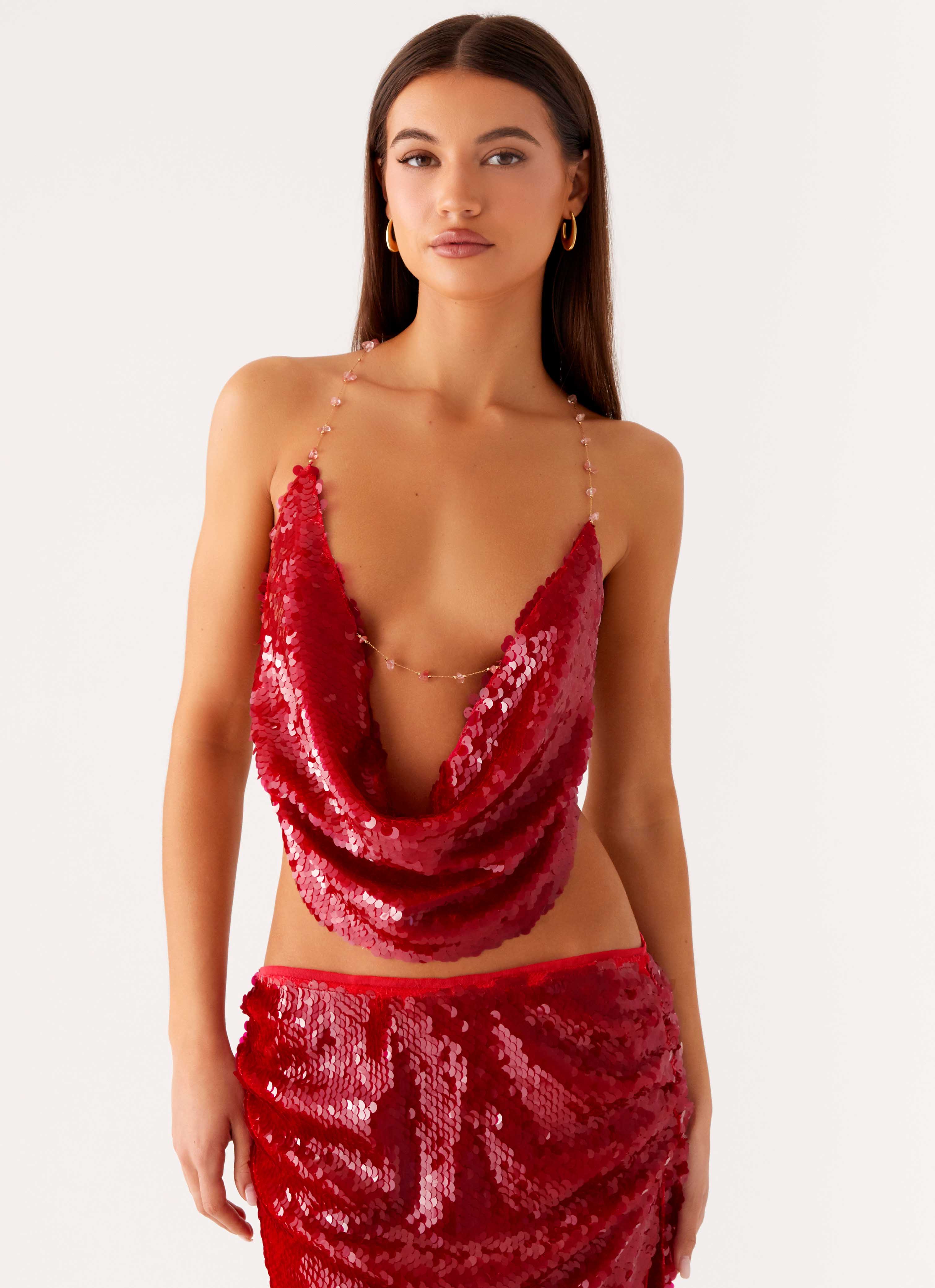 Amosa Cowl Top
