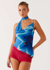 Andrina Cowl Neck Top
