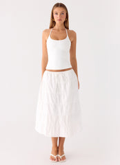 Aphira Tiered Midi Skirt