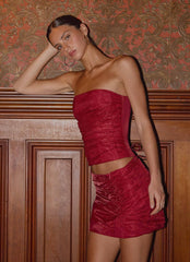 Atenea Draped Organza Corset