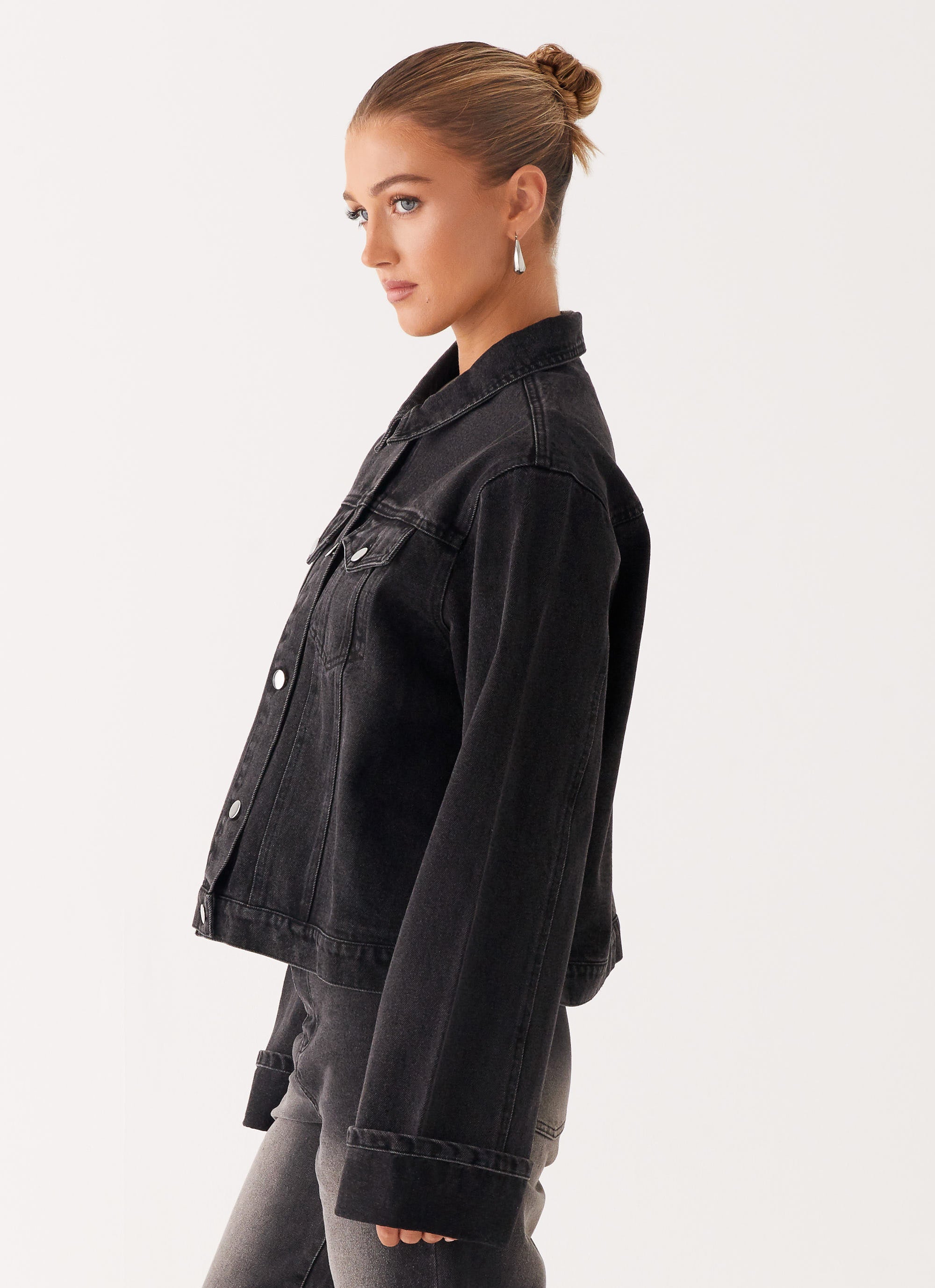 Back Again Oversized Denim Jacket