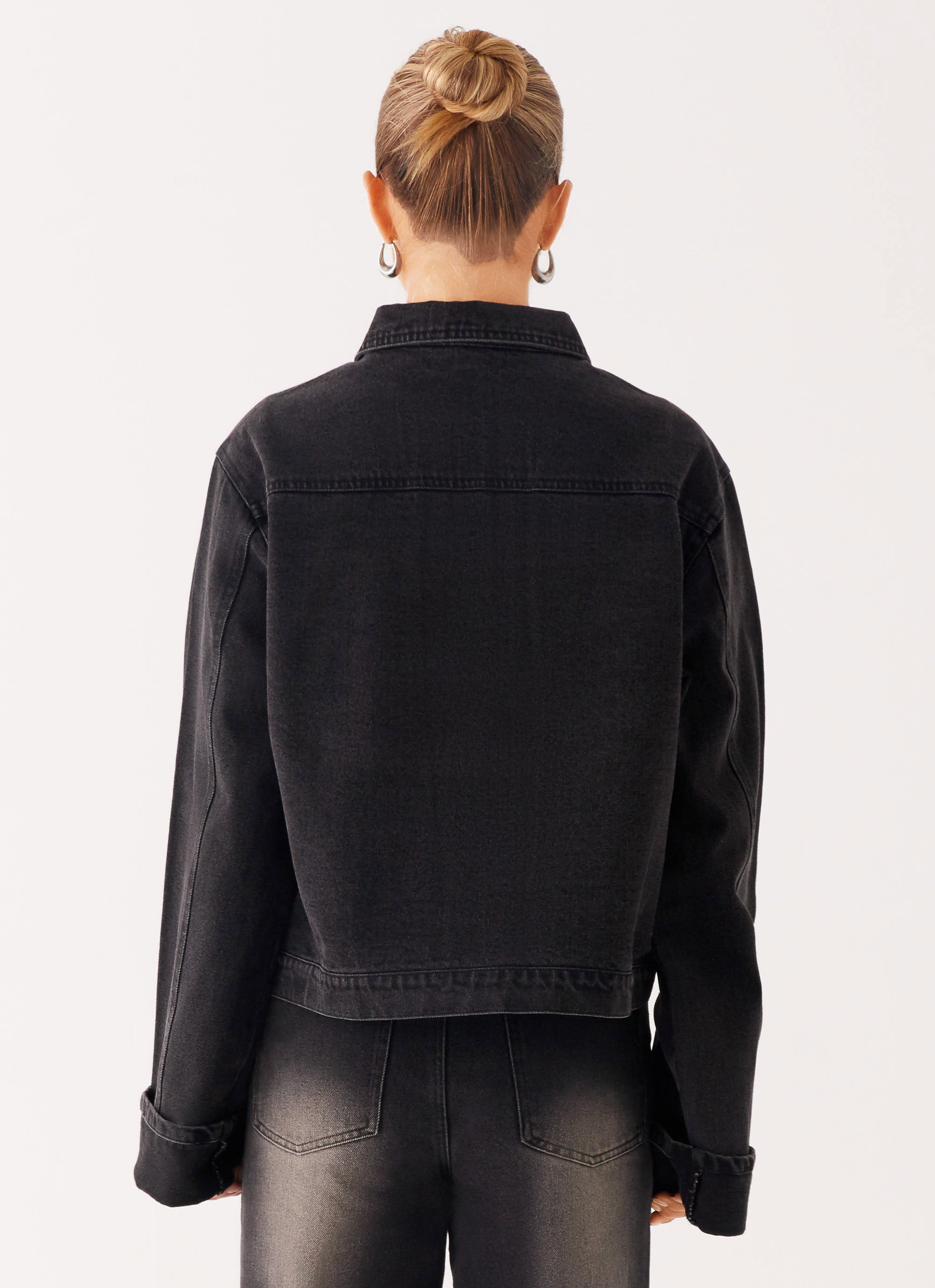 Back Again Oversized Denim Jacket