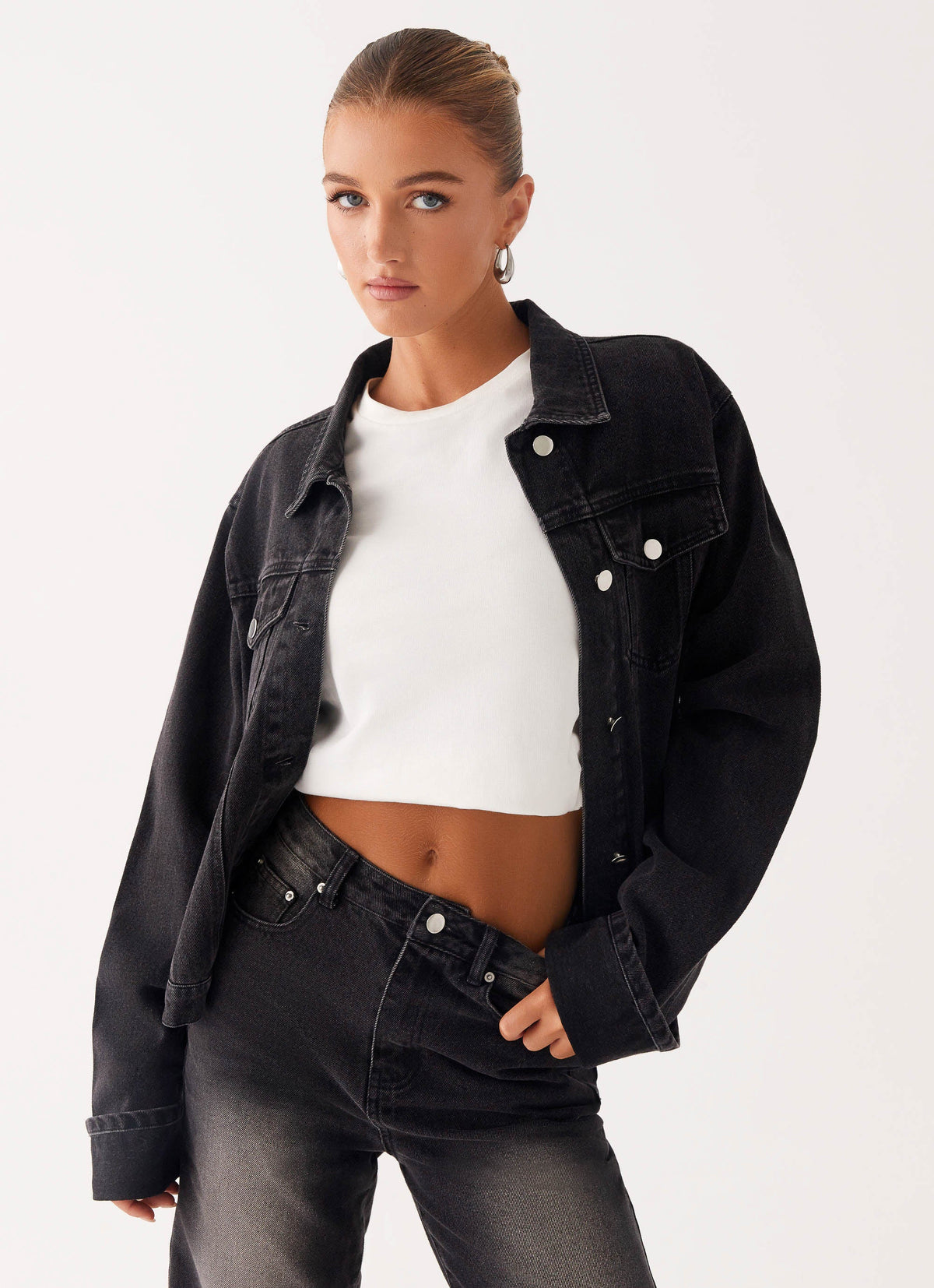 Back Again Oversized Denim Jacket
