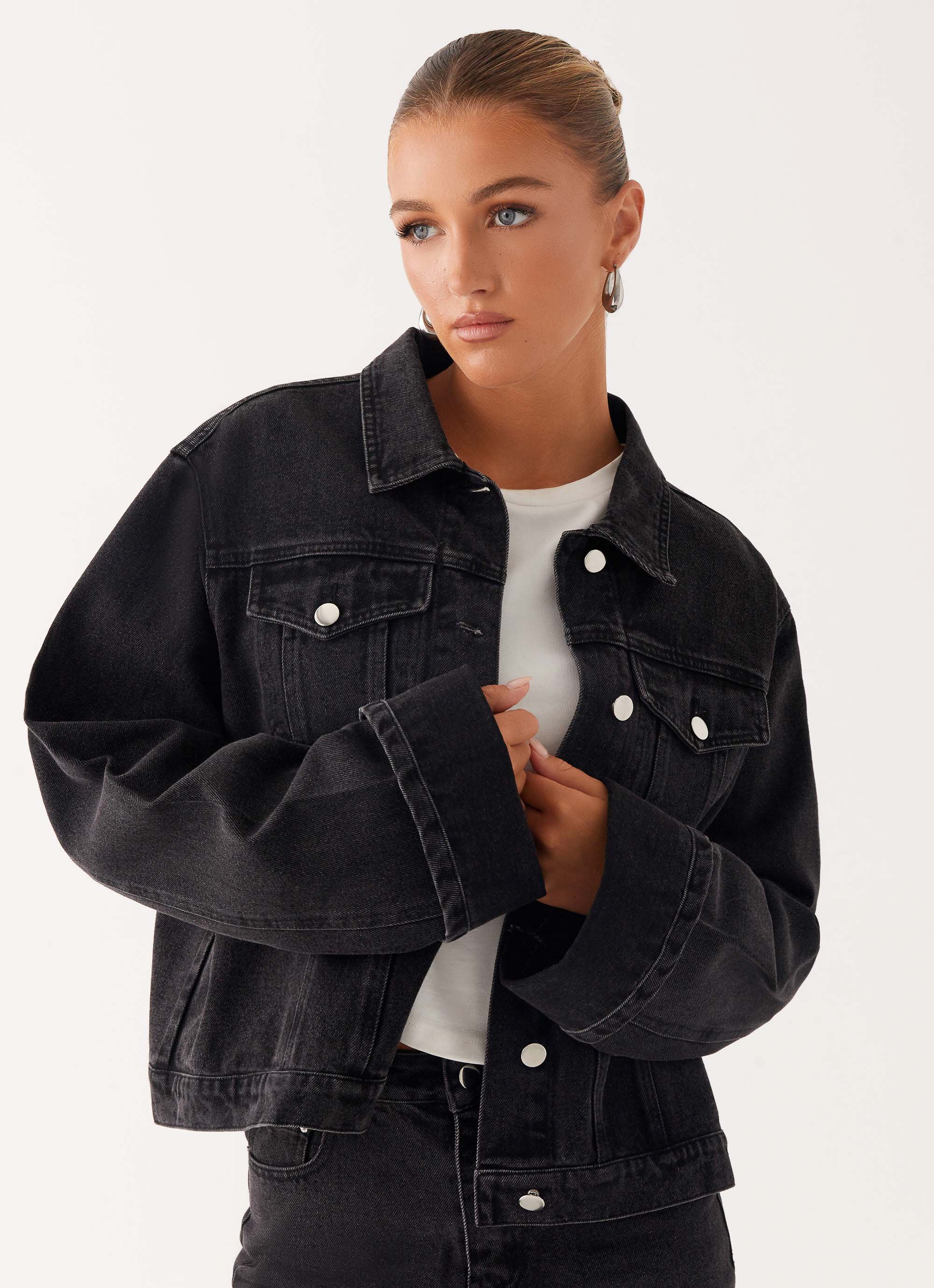 Back Again Oversized Denim Jacket