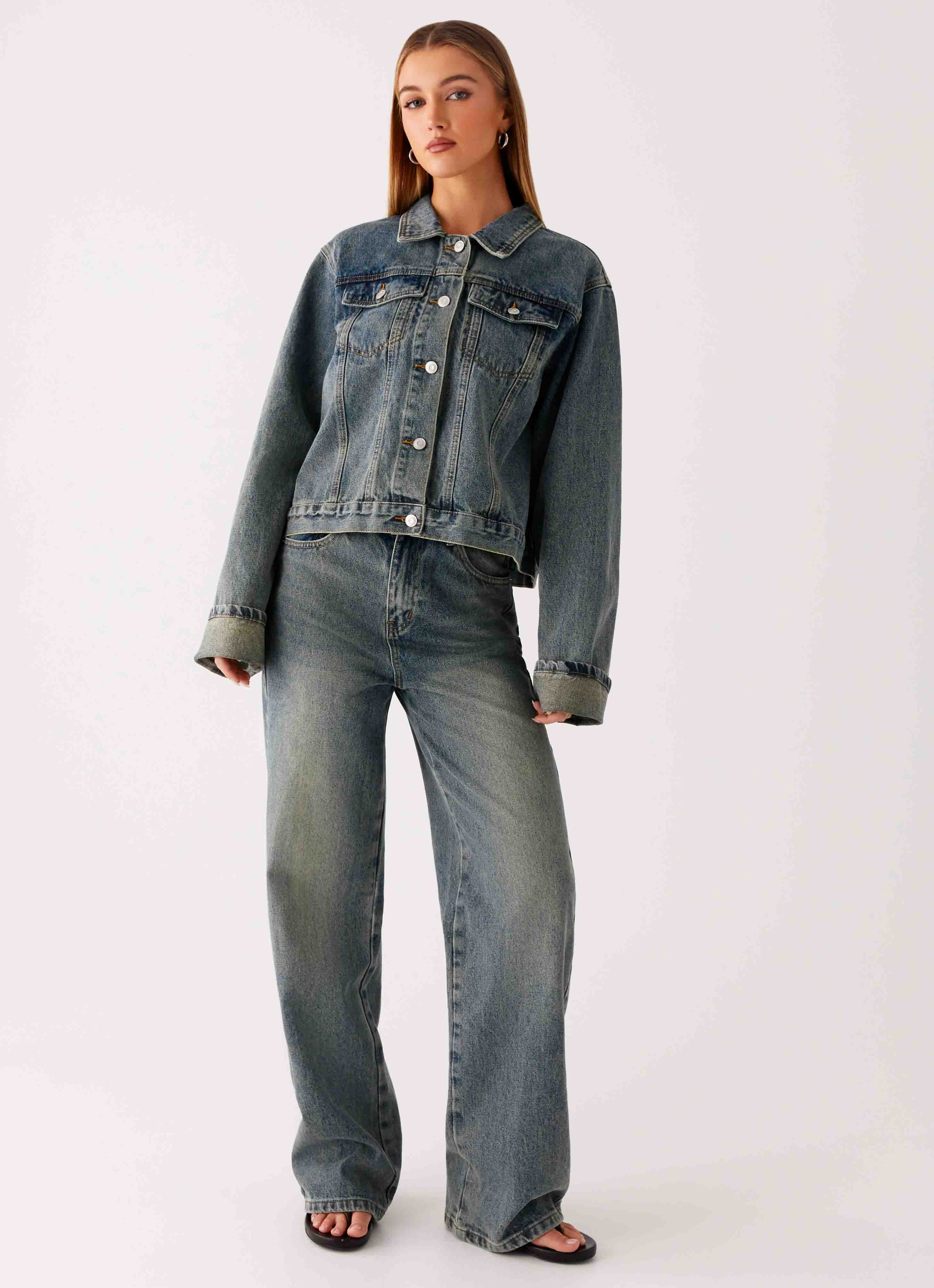 Back Again Oversized Denim Jacket