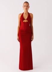 Billen Halter Maxi Dress