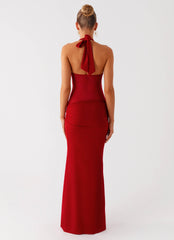 Billen Halter Maxi Dress