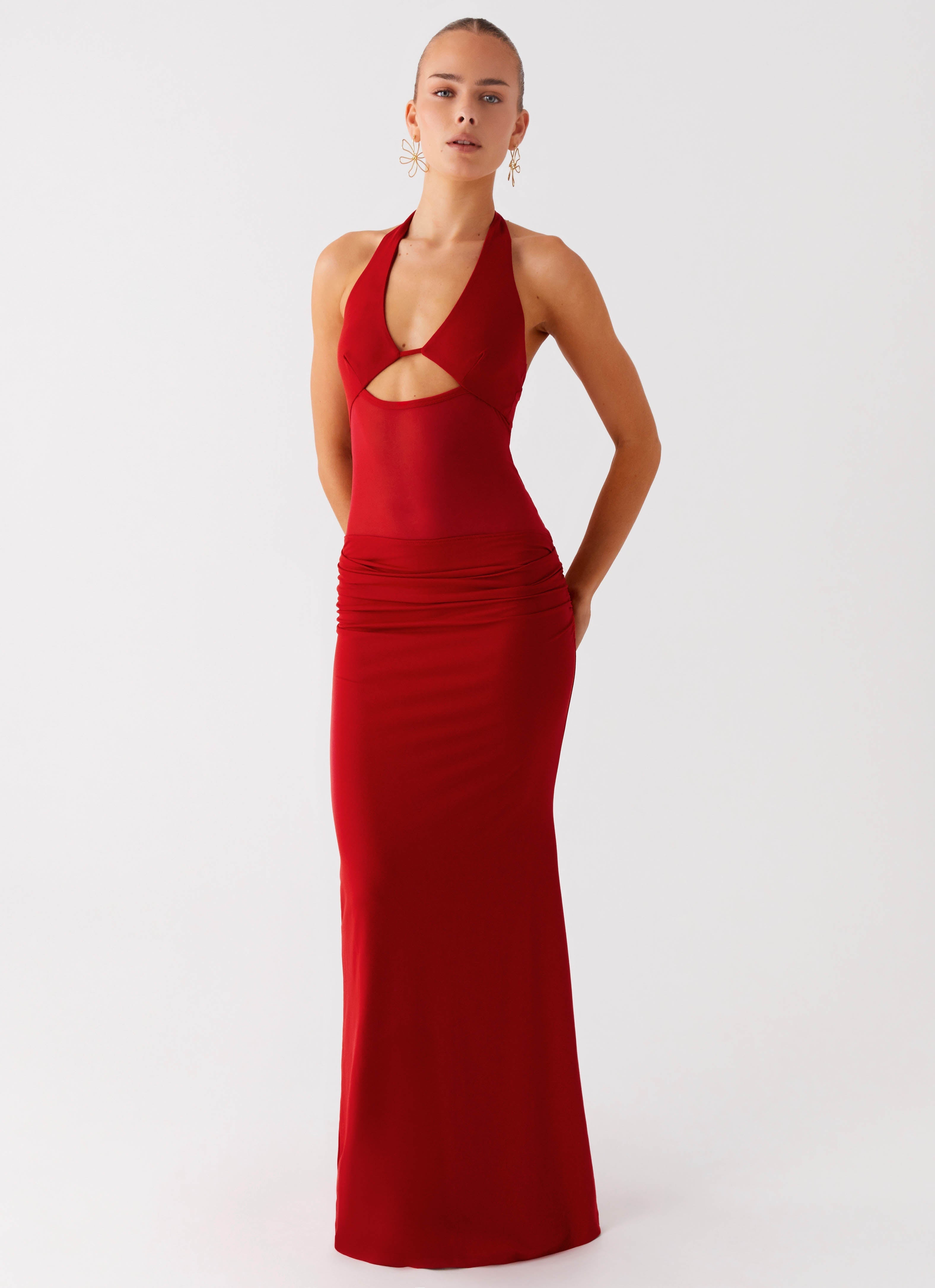 Billen Halter Maxi Dress