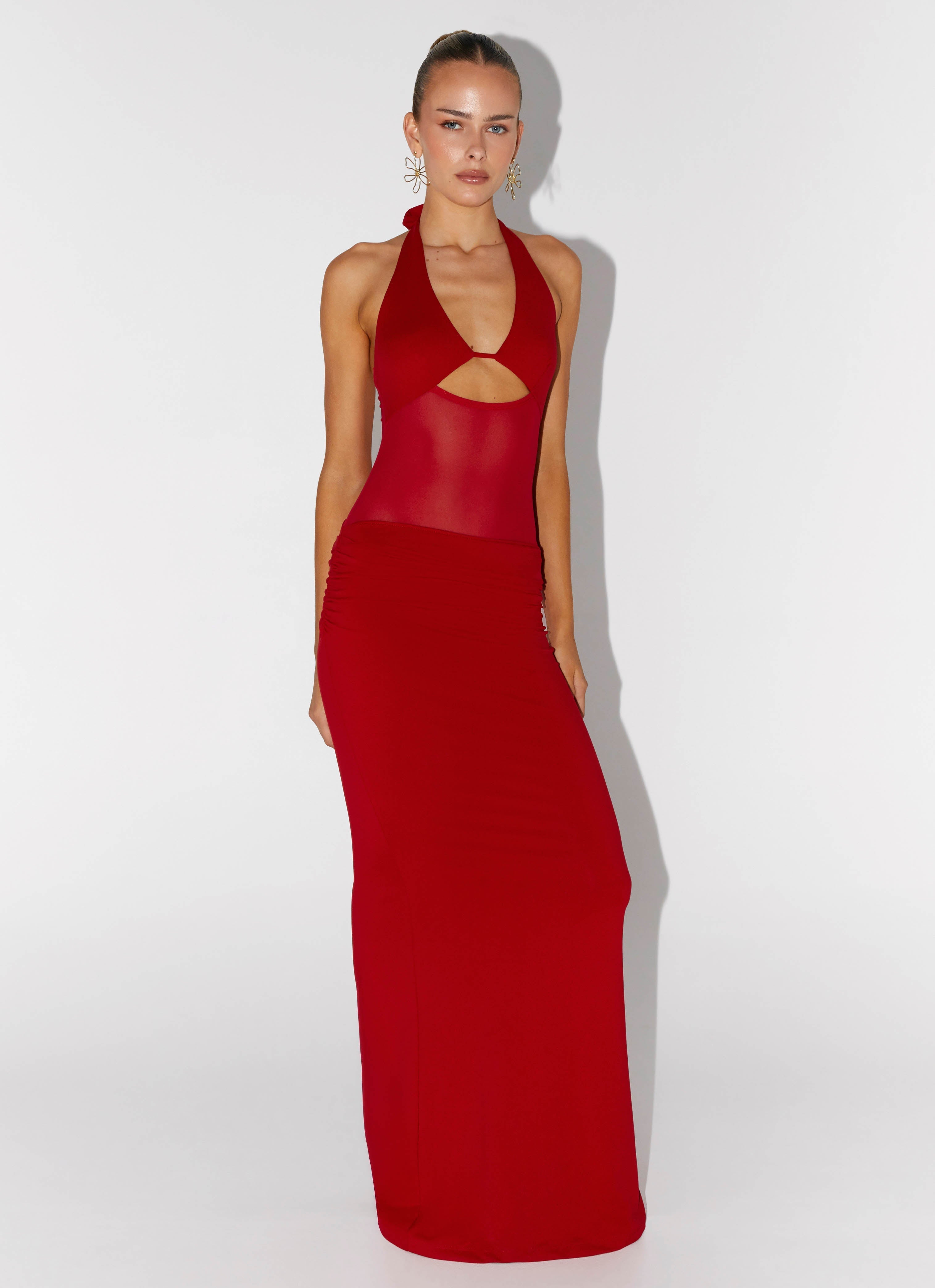 Billen Halter Maxi Dress