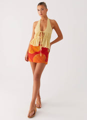 Breezy Palms Mini Skirt