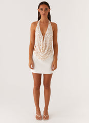 Brixton Pearl Cowl Neck Halter Top