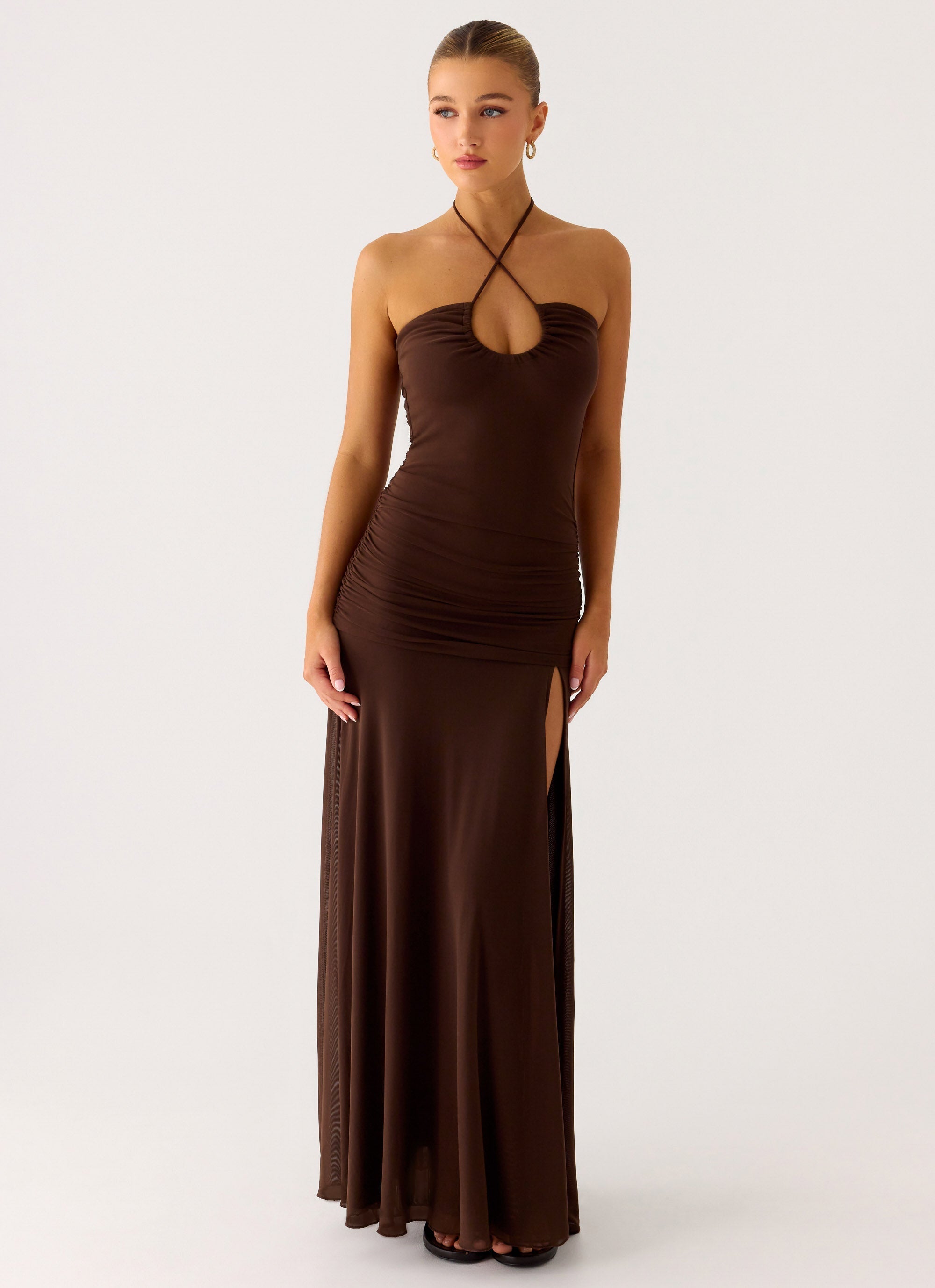 Callie Ruched Maxi Dress
