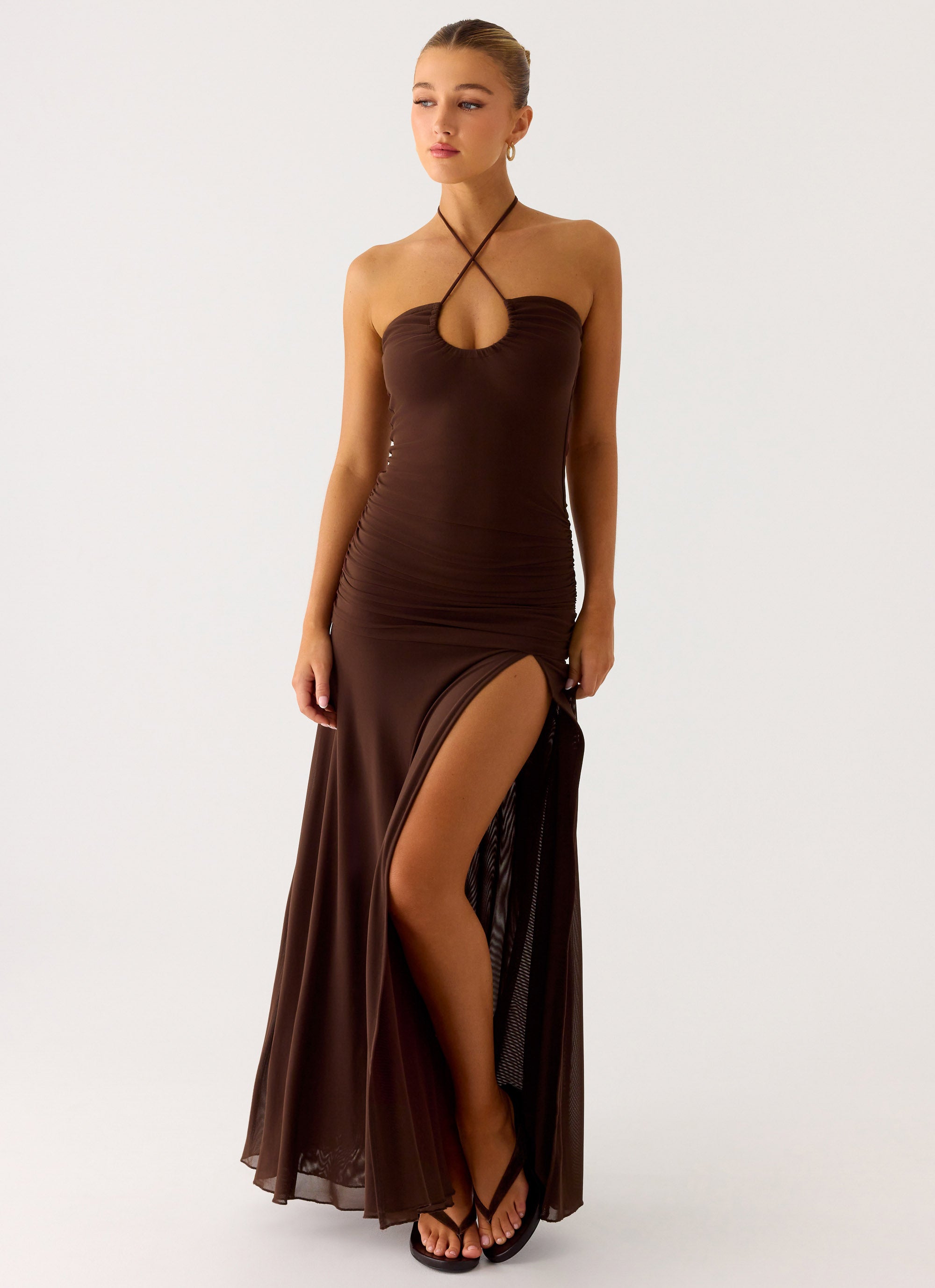 Callie Ruched Maxi Dress