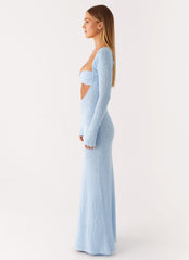 Carnation Long Sleeve Knit Maxi Dress
