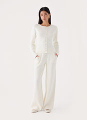 Cauaria Button Low Rise Knit Pants