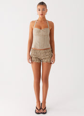 Cheryl Bustier Halter Top