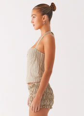 Cheryl Bustier Halter Top
