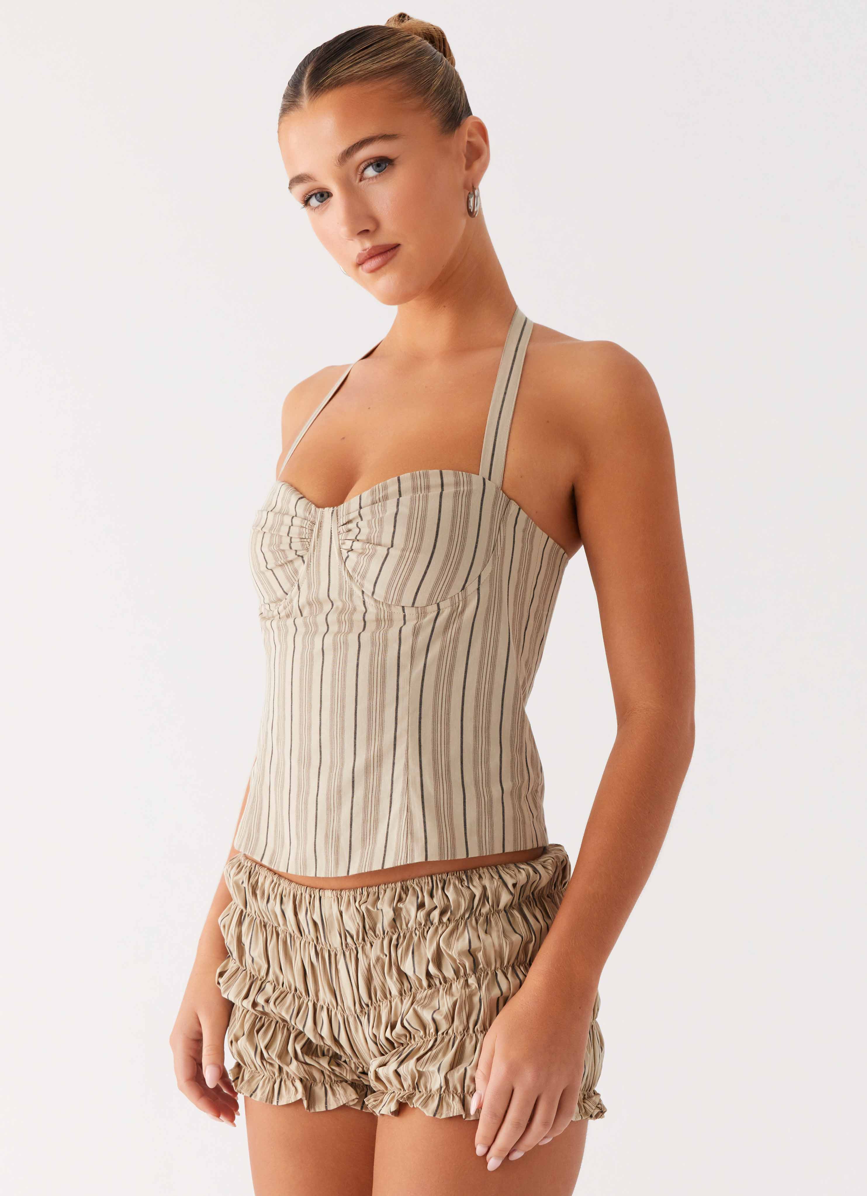 Cheryl Bustier Halter Top