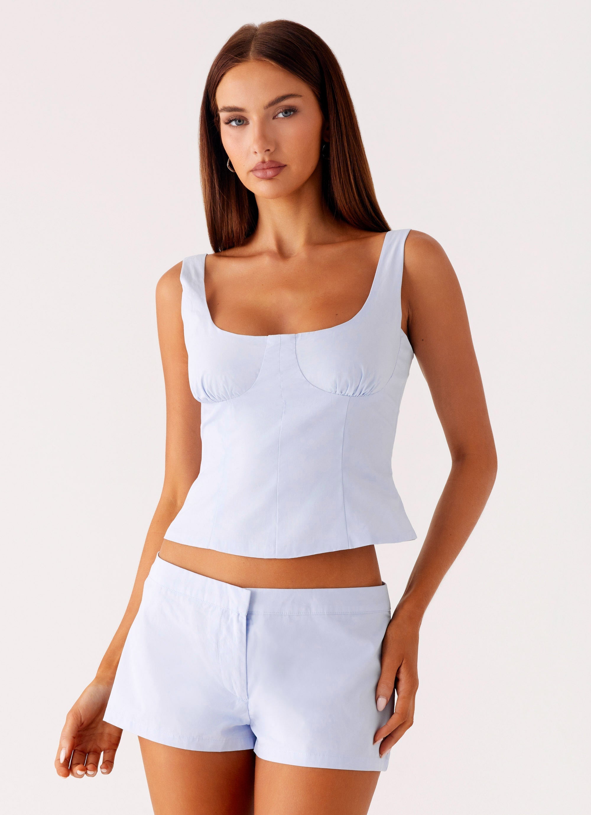 Coastline Cotton Micro Mini Shorts