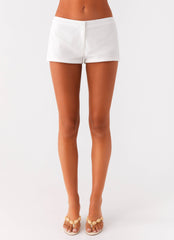 Coastline Cotton Micro Mini Shorts