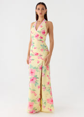 Colada Halter Maxi Dress